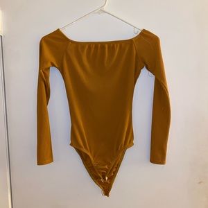 Mustard bodysuit